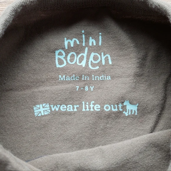 2012 nwot/ln Mini Boden motorcycle tee 7-8 years. - Picture 4 of 10